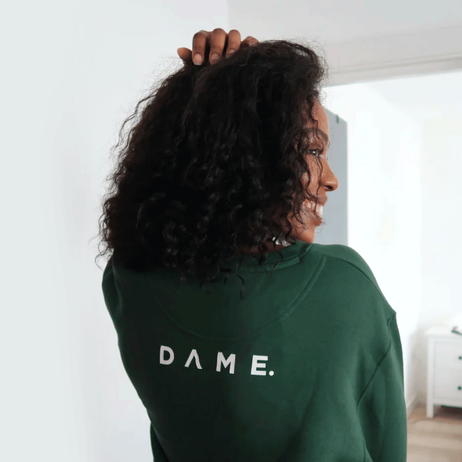 DAME cotton sweatshirt reverse view