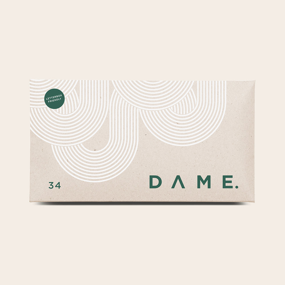 DAME's organic tampon subscription pack