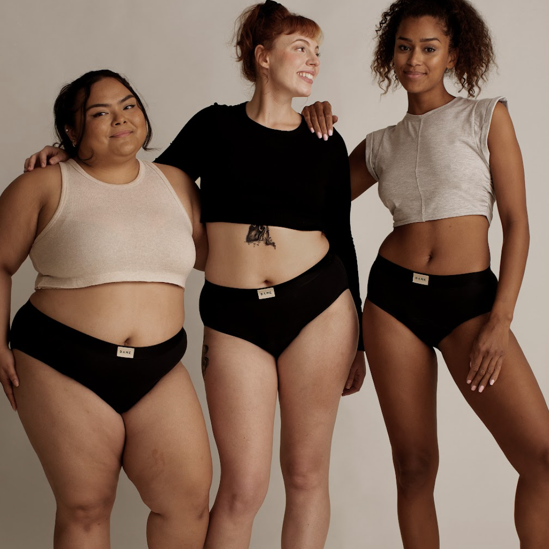 DAME's Period Pants on models